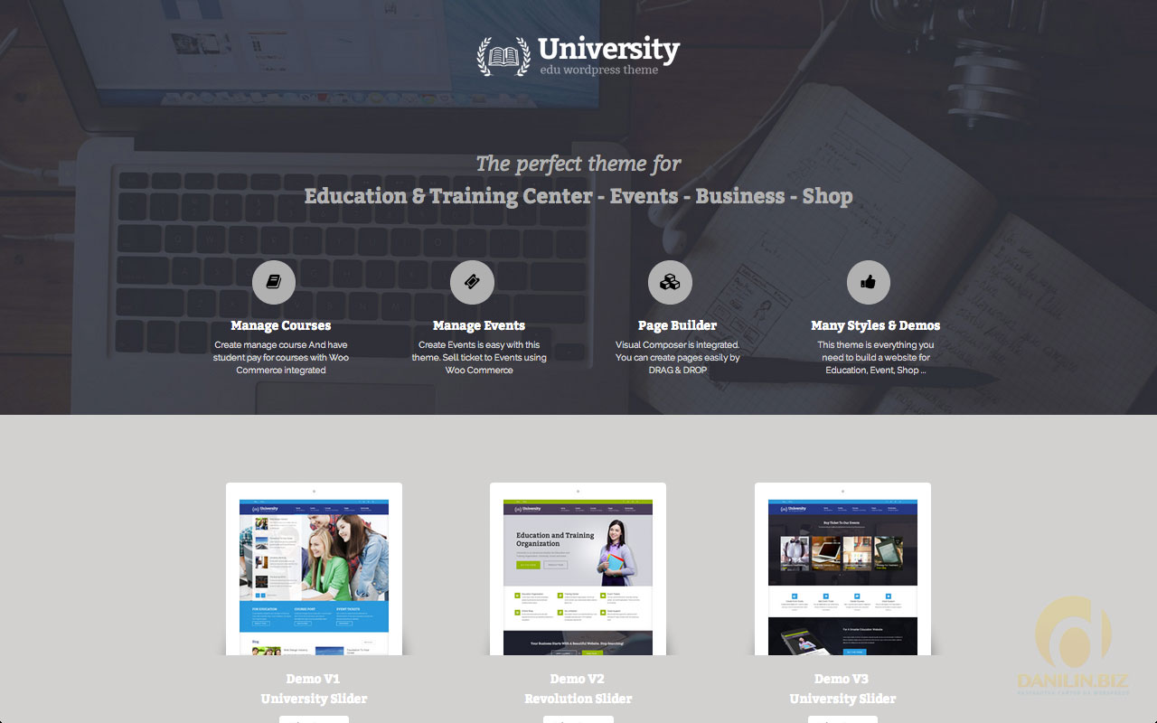 University — Education, Event and Course Theme
