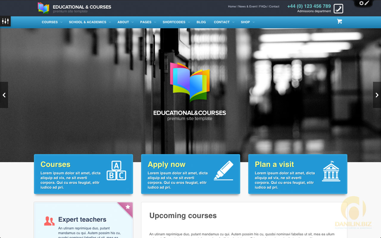 Educational, Courses, College WP Theme