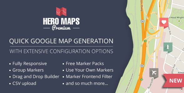 Hero Maps Premium — Responsive Google Maps Plugin