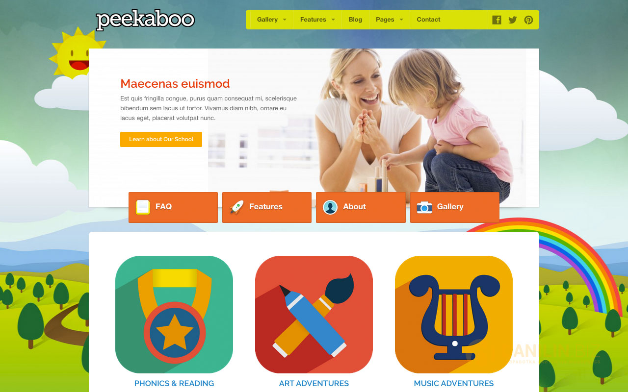 Pekaboo for WordPress — Children Theme Template