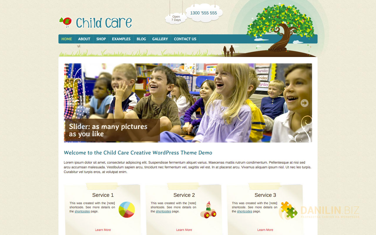 Child Care Creative — Shop and Kids Theme