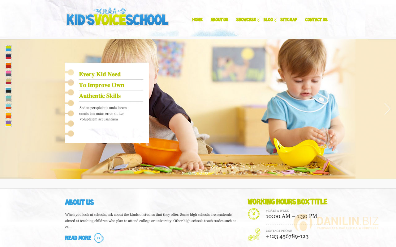 Kids Voice School — Responsive WordPress Theme