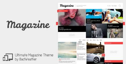 Magazine - журнальная тема для блогов wp