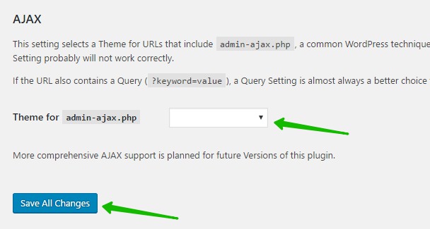 Theme for admin-ajax.php