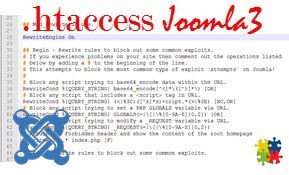 файлы htaccess и web-config базовой версии Joomla