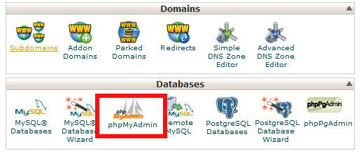Сбросить пароль от админ панели Joomla в cPanel (средствами phpMyAdmin)