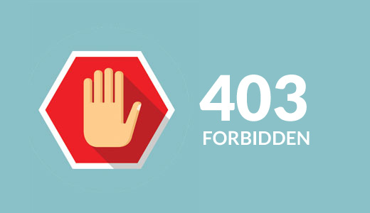 403 ошибка - доступ запрещен