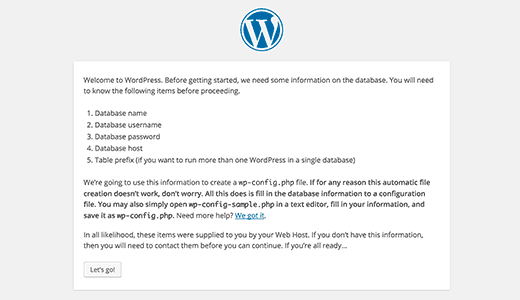 Инструкции WordPress перед установкой