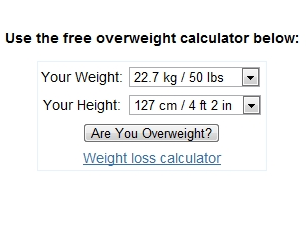 Overweight Calculator