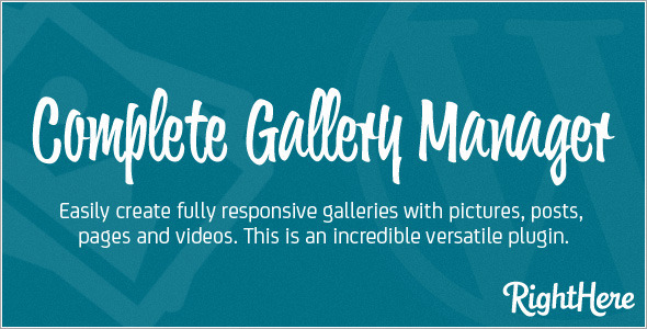 CodeCanyon – Complete Gallery Manager for WordPress v3.3.4