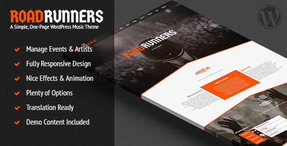 RoadRunners - Music WordPress Theme