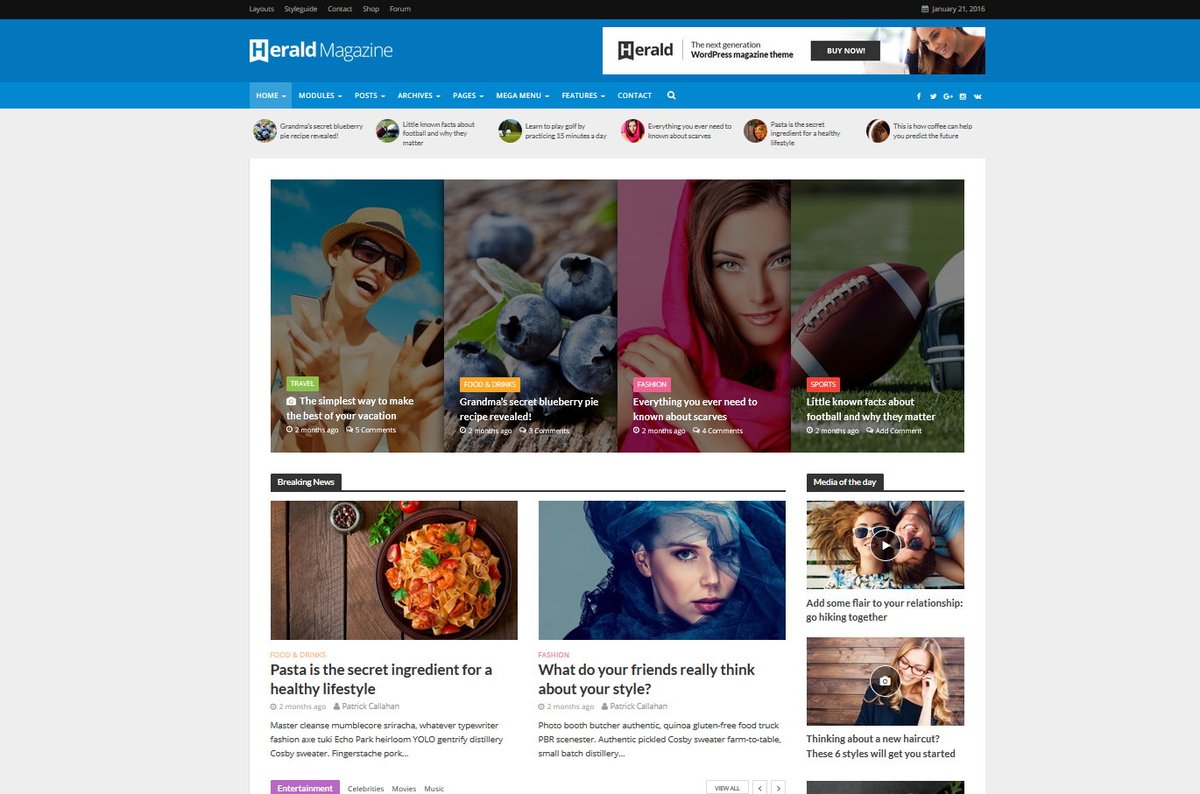 Herald - News Portal & Magazine WordPress Theme 
