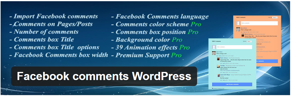 2. Facebook Comments WordPress