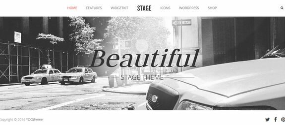 Stage – адаптивная тема WordPress для одностраничных сайтов