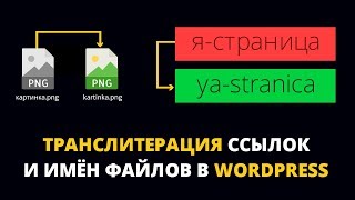 Транслитерация WordPress плагином Cyr to lat reloaded. Адреса Вордпресс из кириллицы в латиницу.