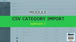Overview of CSV category import for Opencart 2